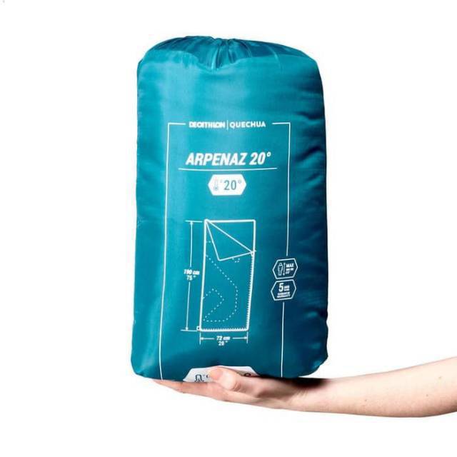 Sleepingbag kantong tidur quechua sarung tidur alas tidur sb original biru toska