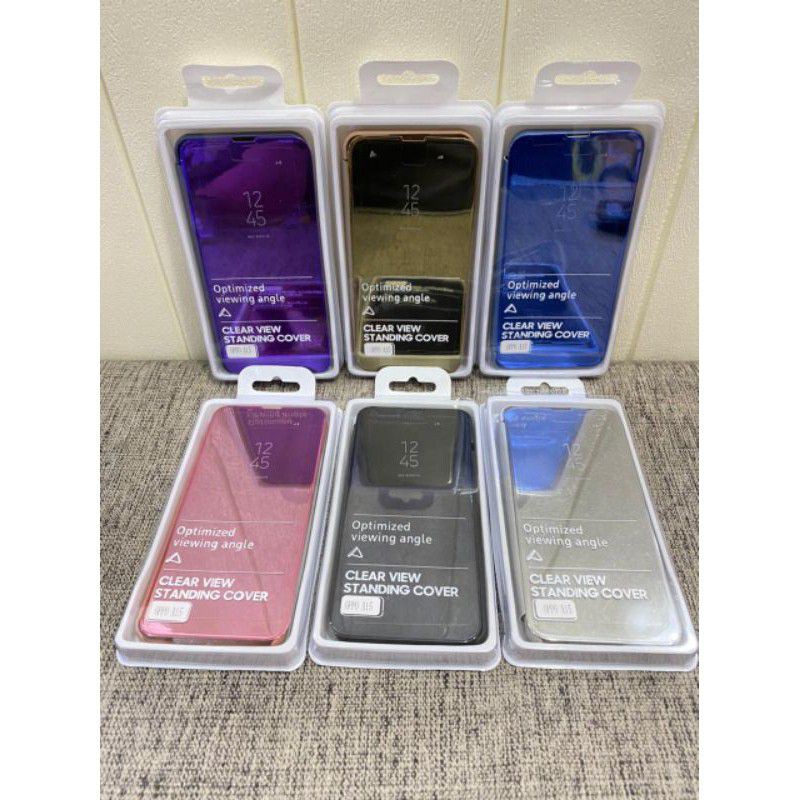 CASE VIVO X50 / VIVO X50 PRO CLEARVIEW MIRROR MAGNETIC AUTOLOCK ORIGINAL STANDING COVER