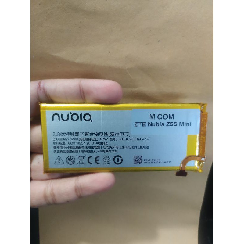 Baterai Nubia Z5s Mini NX403A Li3820T43P3H984237 ORIGINAL