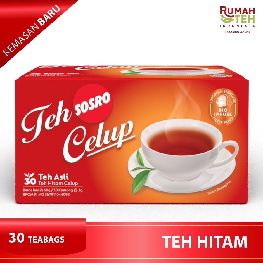 

Teh Celup Sosro 30 Bags - Teh Hitam berkualitas - Tea Bag