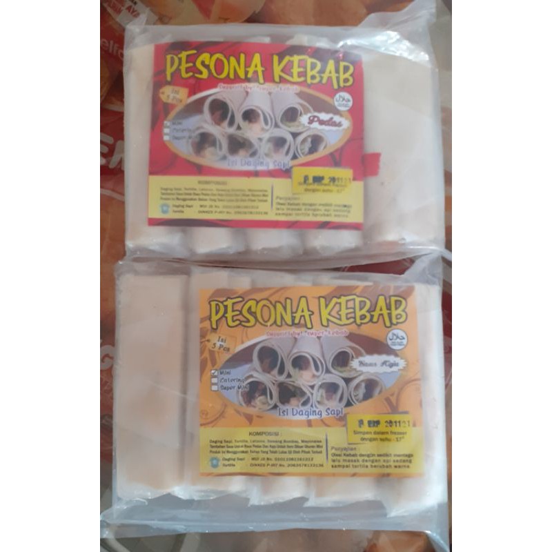 

Kebab Manyus Rasa Original,Barbeque,Mozzarella Chesee