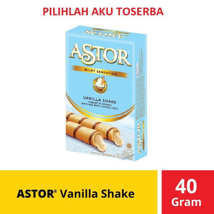 

ASTOR Vanilla Shake 40 gr / ASTOR Waferstick Vanilla Shake 40 gr (HARGA PER PCS)