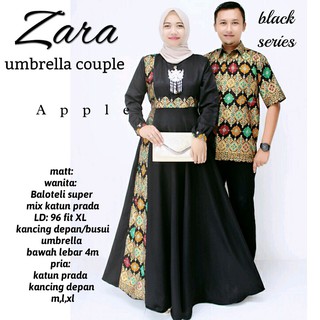  Sarimbit  Batik Elegant Couple Gamis Zara Warna  Merah 