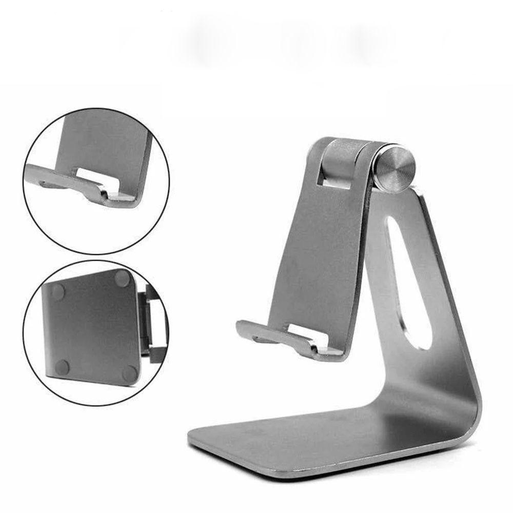 Agustina Dudukan Ponsel Rotasi Paduan Aluminium Aksesoris Ponsel Tablet Stand Desktop Phone Holder Mobile Phone Cradle Laptop Stand