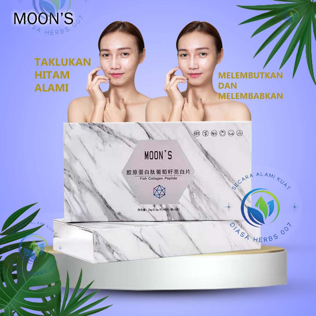 Moon's tablet kolagen peptide - skin care korea obat pemutih seluruh tubuh &amp; pencerah wajah collagen