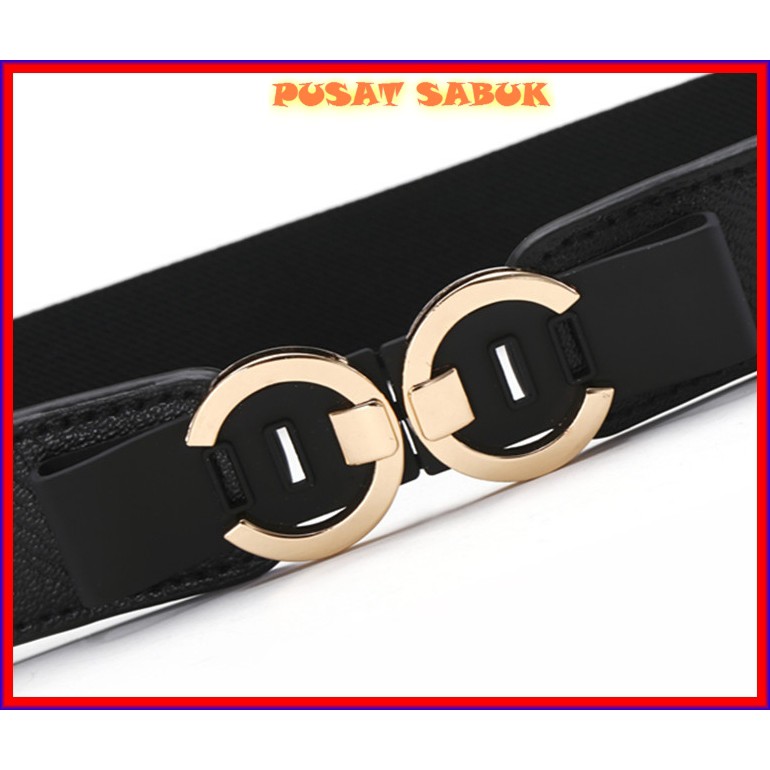 Gesper Wanita Ikat Pinggang Belt Fashion Sabuk Kecil Aksesoris Cewek Karet Import Slim Kecil Kekinian