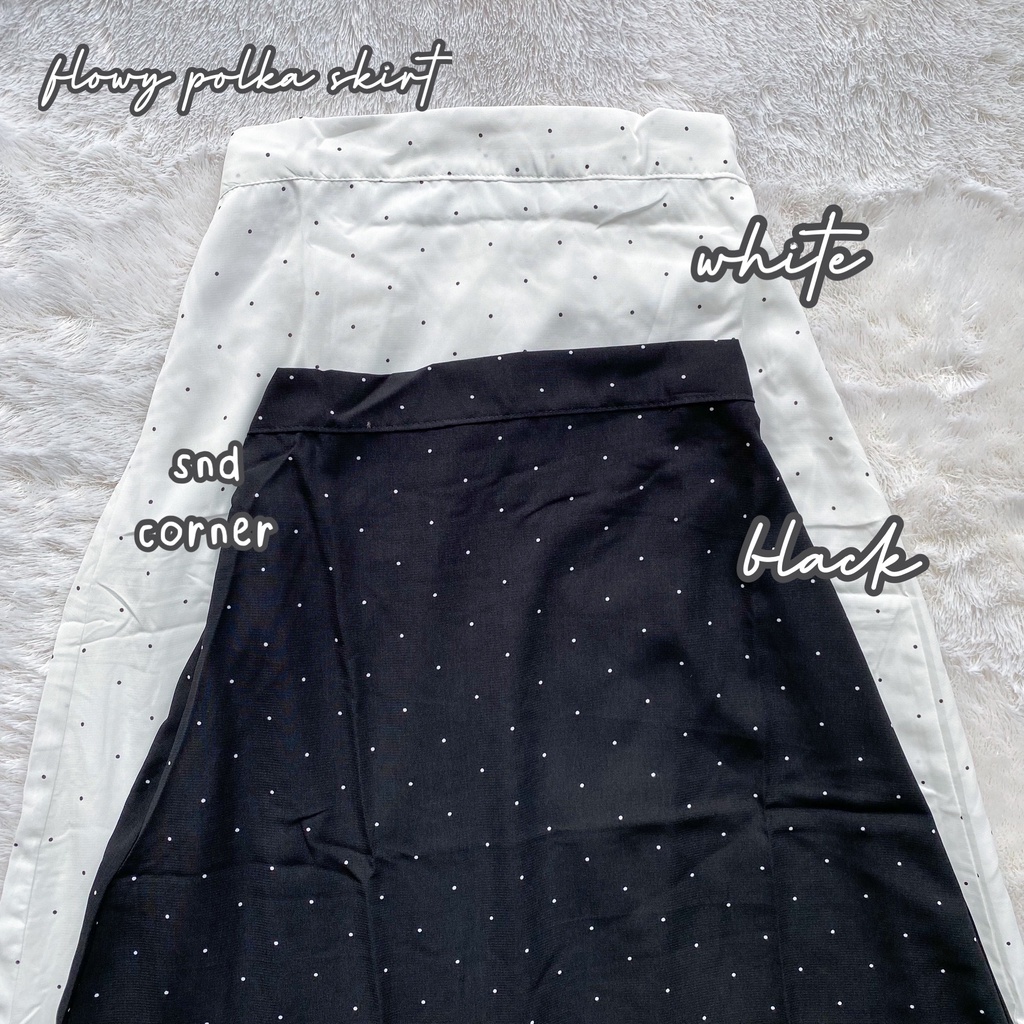 ONE SET ALANA BLOUSE + ROK POLKADOT FLOWY POLKA SKIRT-4