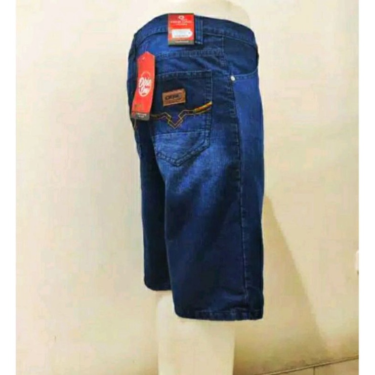 Celana Pendek Jeans Pria Standar Reguler Non Strerch Tidak Melar Celana Pendek Denim Pria Di Bawah Lutut