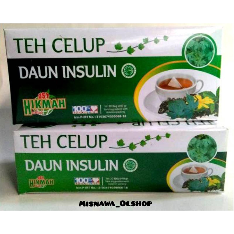 Teh Celup Daun Insulin Hikmah isi 20 - Obat Diabetes