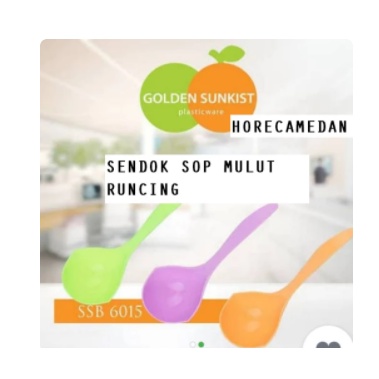 Sendok Sop / Centong sop buah / Sendok Es Buah Plastik(Golden Sunkist)