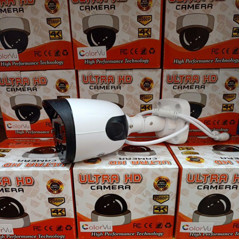 Kamera Cctv Indoor/Outdoor ColorVu 4K 8MP Ultra HD 2560p Gambar Jernih