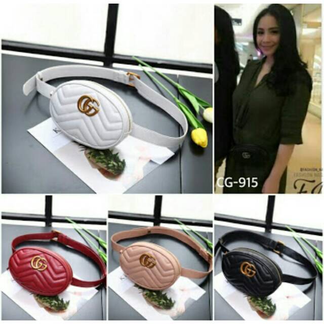 tas pinggang bisa sling guccii