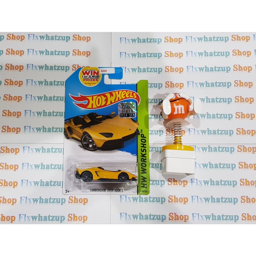 Hot Wheels Lamborghini Aventador J (HW WORKSHOP) - YELLOW SEALED