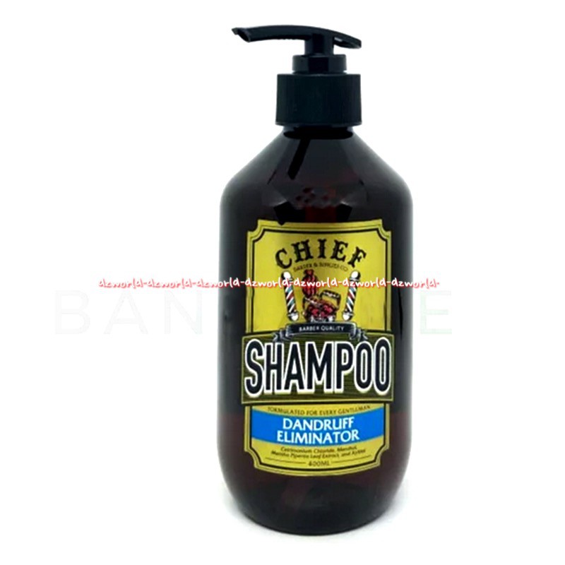Chief Shampoo Complete Treatment Dandruff Eliminator 400ml Shampoo Pria Barber Shop Barbershop