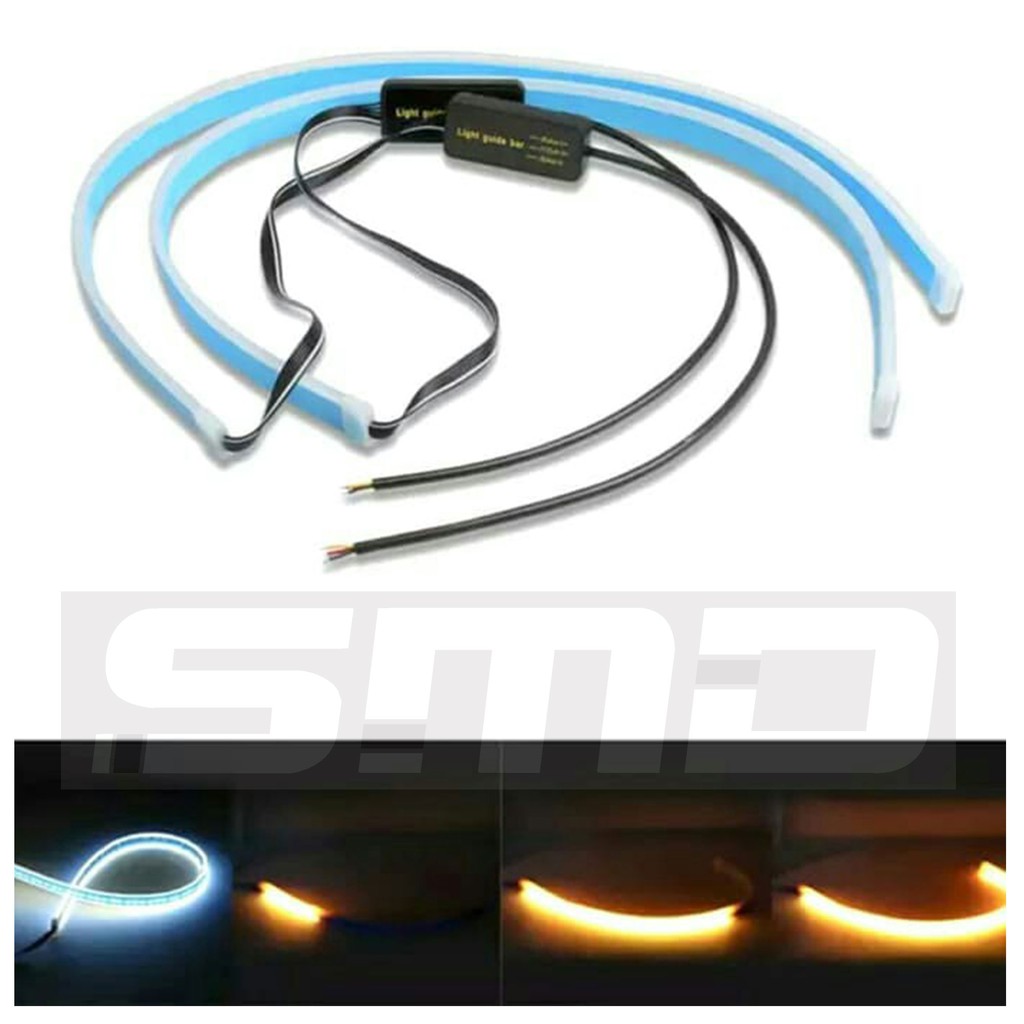 Lampu LED DRL Slim 60 Cm Running Sein Lexus Anti Air Mobil Motor