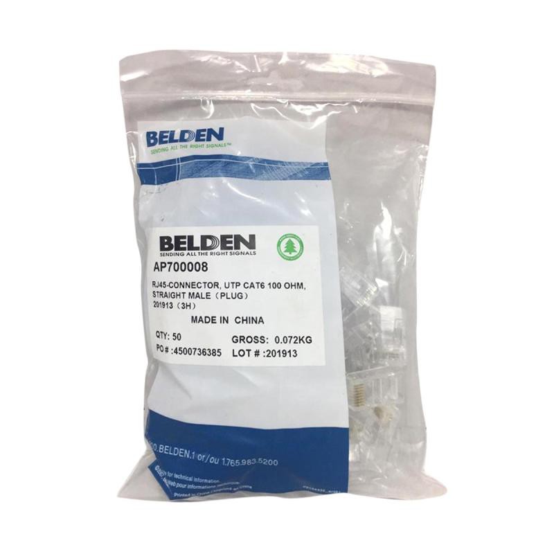 Connector Belden RJ45 Cat6 Original isi 50pcs