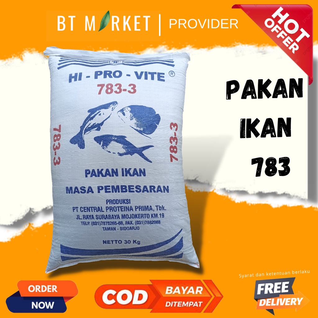 Pelet Ikan Pakan Ikan CP PRIMA 783 (1 kg) nila, mas, patin, bandeng, gurame, dan lele