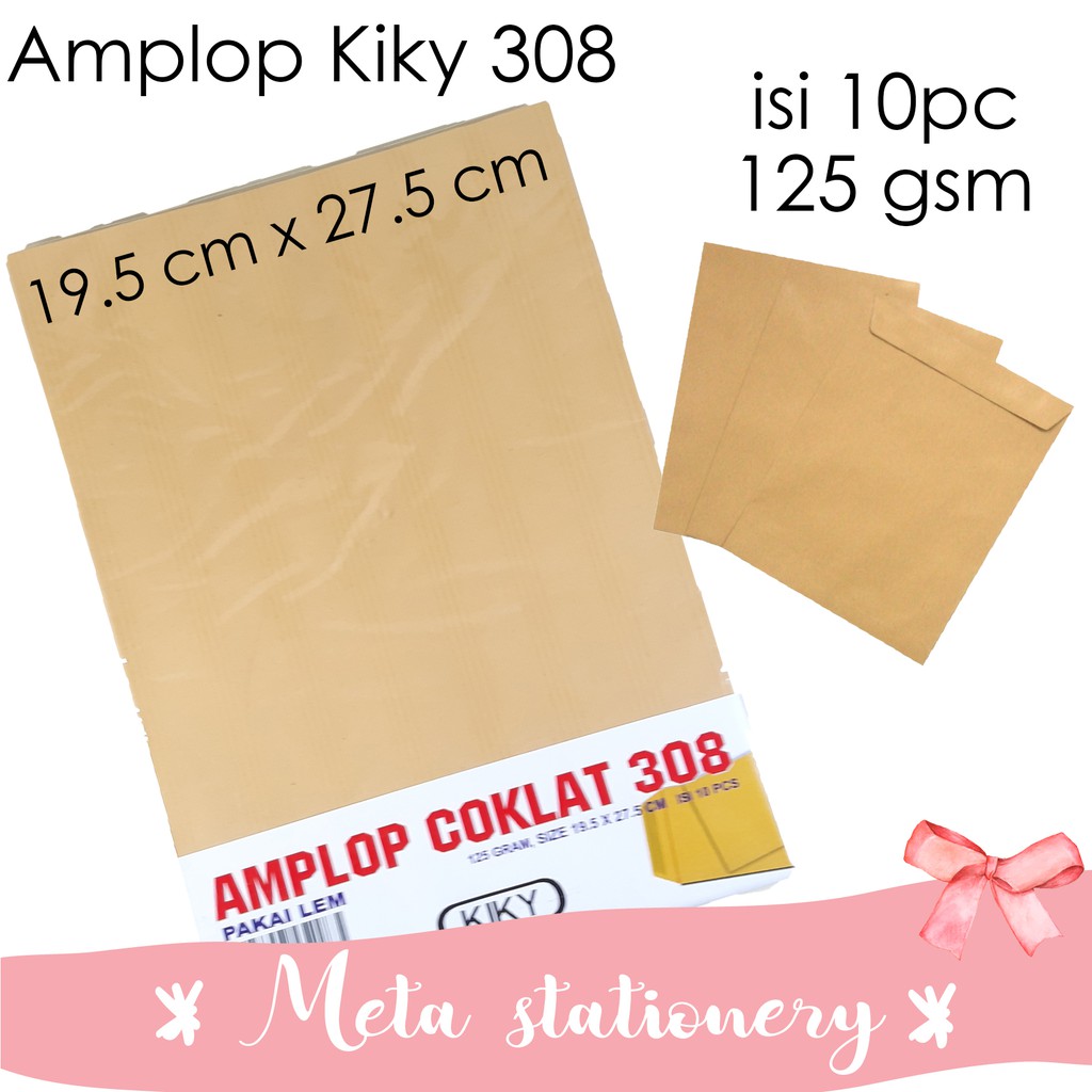 

Amplop Coklat Lem Kiky uk 308