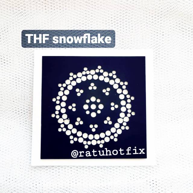 

cetakan stiker hotfix swarovski kristal THF Snowflake template hotfix aplikator gamis branded rhinestone mutiara payet rangkai permata tempel kristal ceko