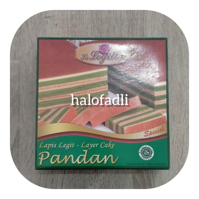 

Lapis Legit Layer Cake Pandan vacuum