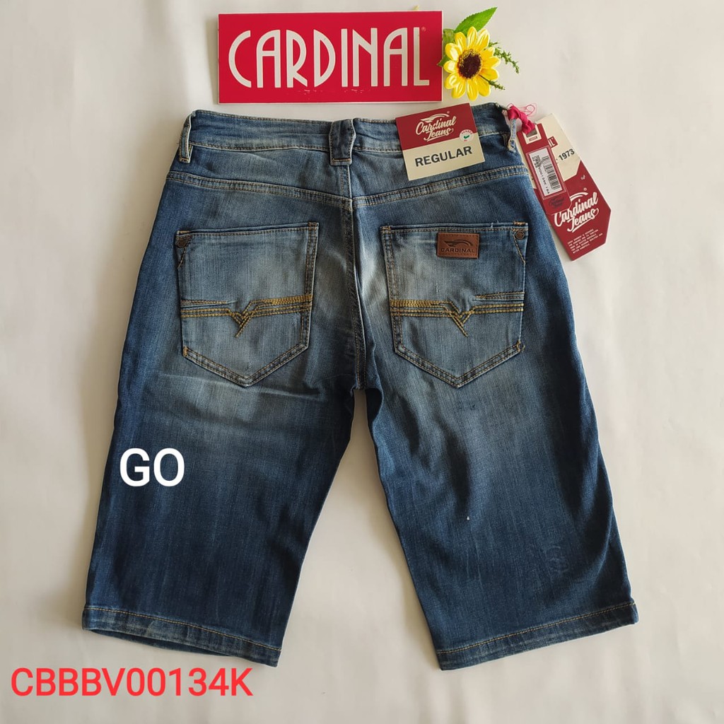 gof 30 CARDINAL CBBBV Celana Pendek Jeans Bermuda Casual Sobek Slimfit Reguler Fit Cowok Dewasa