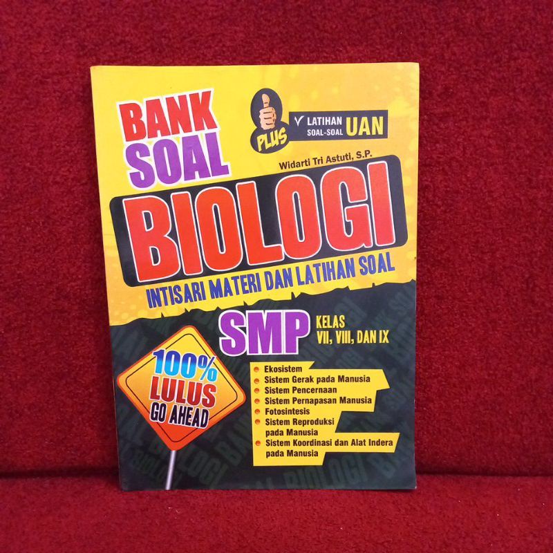 Buku Bimbel - Bank Soal Biologi Intisari Materi dan Latihan Soal SMP Kelas VII, VIII dan IX