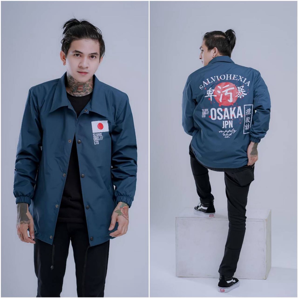 JAKET PRIA - JAKET COACH SALVIO HEXIA - JAKET WINDBREAKER - JAKET PARASUT-Osaka Petrol