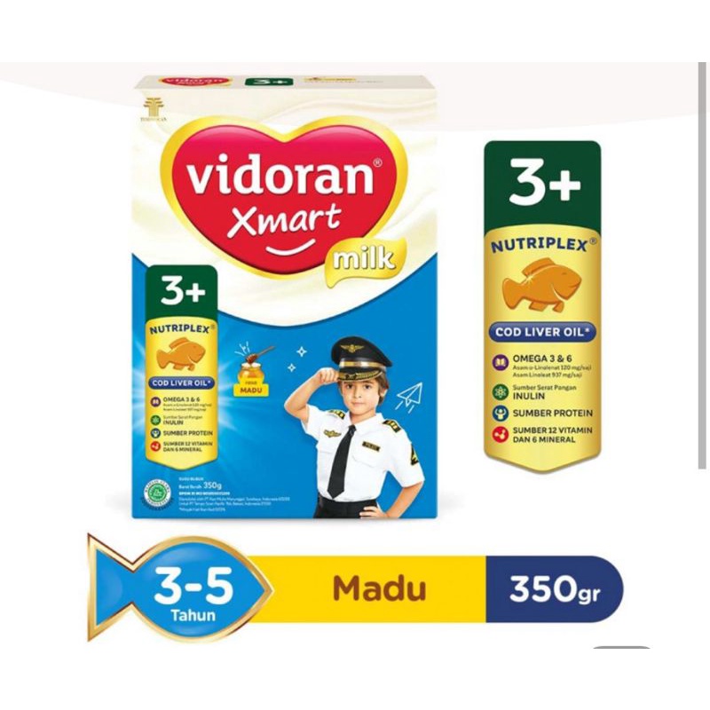 

Vidoran Xmart 3+ Susu Pertumbuhan Anak 3-5 Tahun Madu 350 g