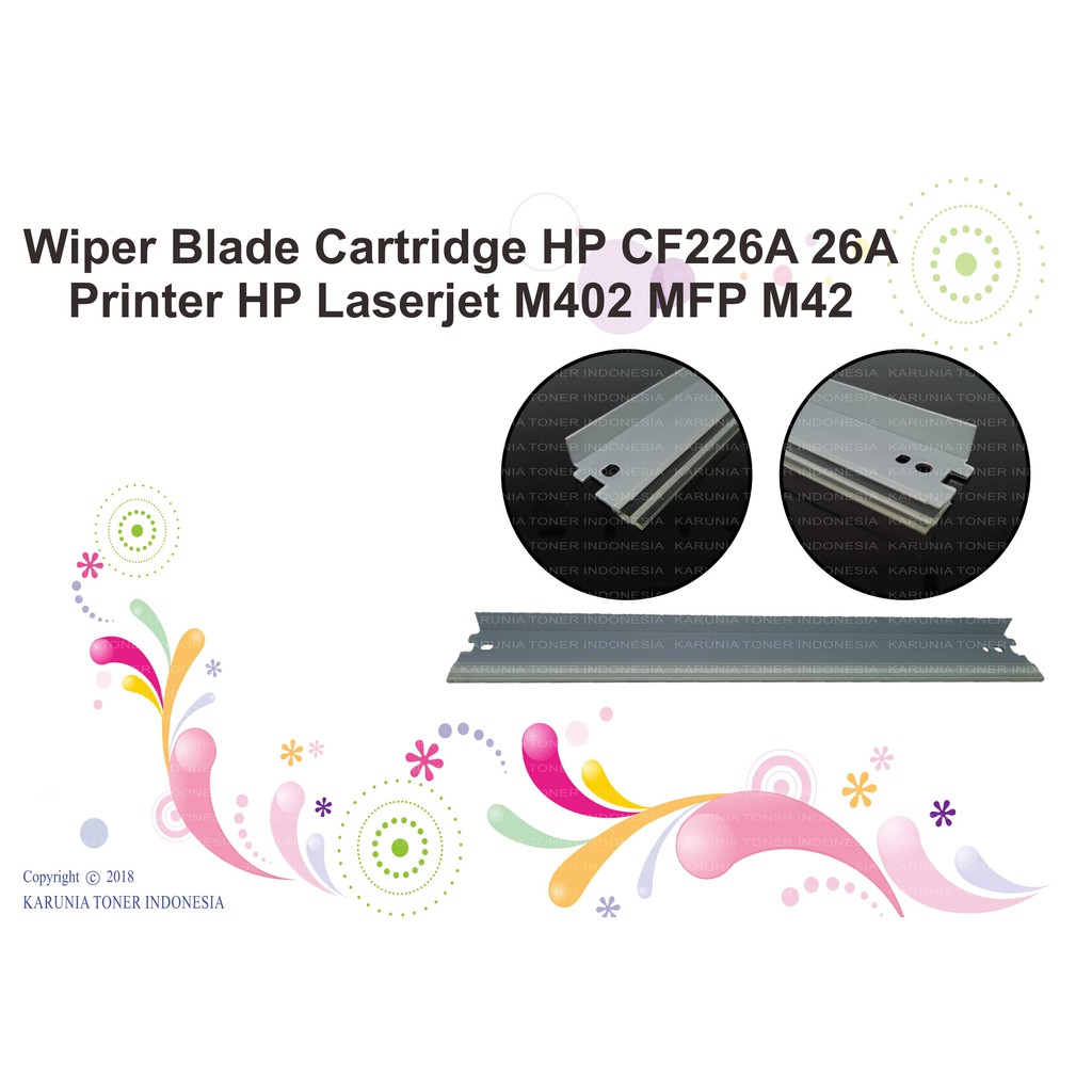 Wiper Blade Cartridge HP CF226A 26A Printer HP Laserjet M402 MFP M42