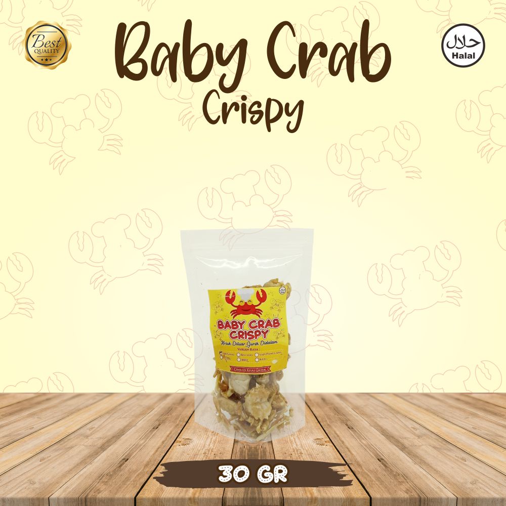 

CEMILAN #DIRUMAHAJA BABY CRAB CRISPY TANPA CAPIT MURAH HOMEMADE 30GR