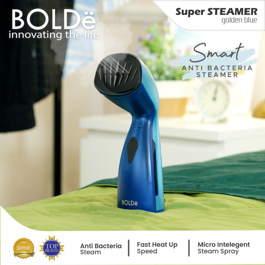 BOLDe Super Steamer Golden Blue Setrika Uap