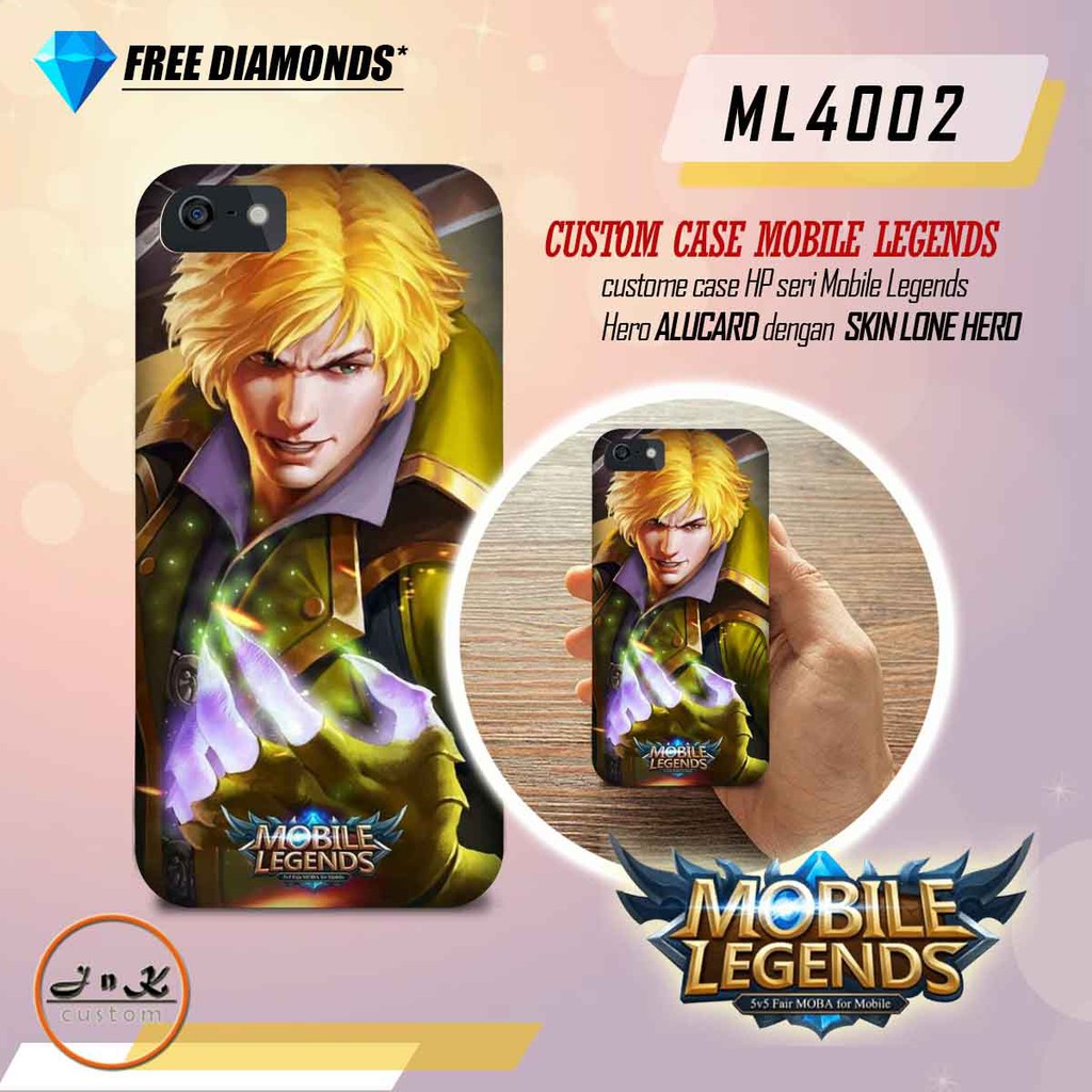 CUSTOM CASE MOBILE LEGENDS - HERO ALUCARD. SKIN LONE HERO