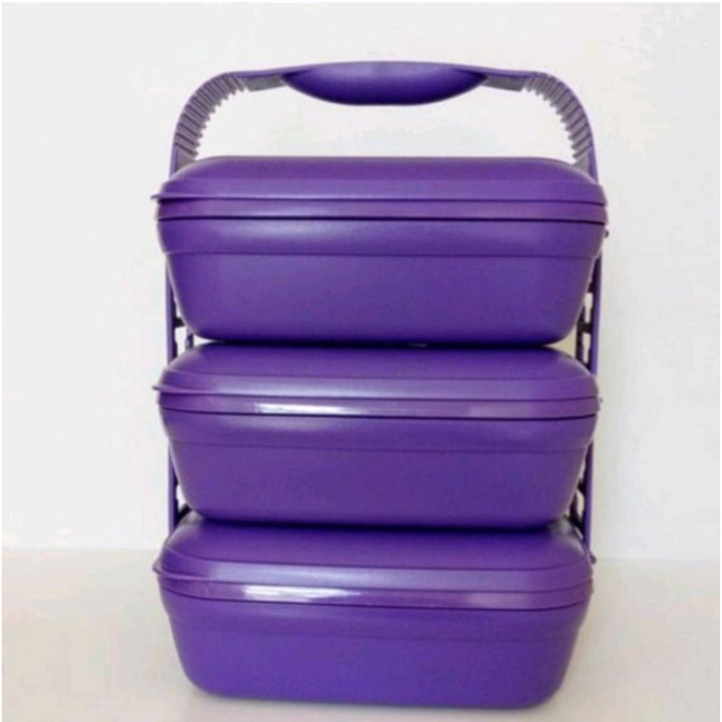 Sale Private Collection Rantang Tupperware Picnic Set Trio - Ungu