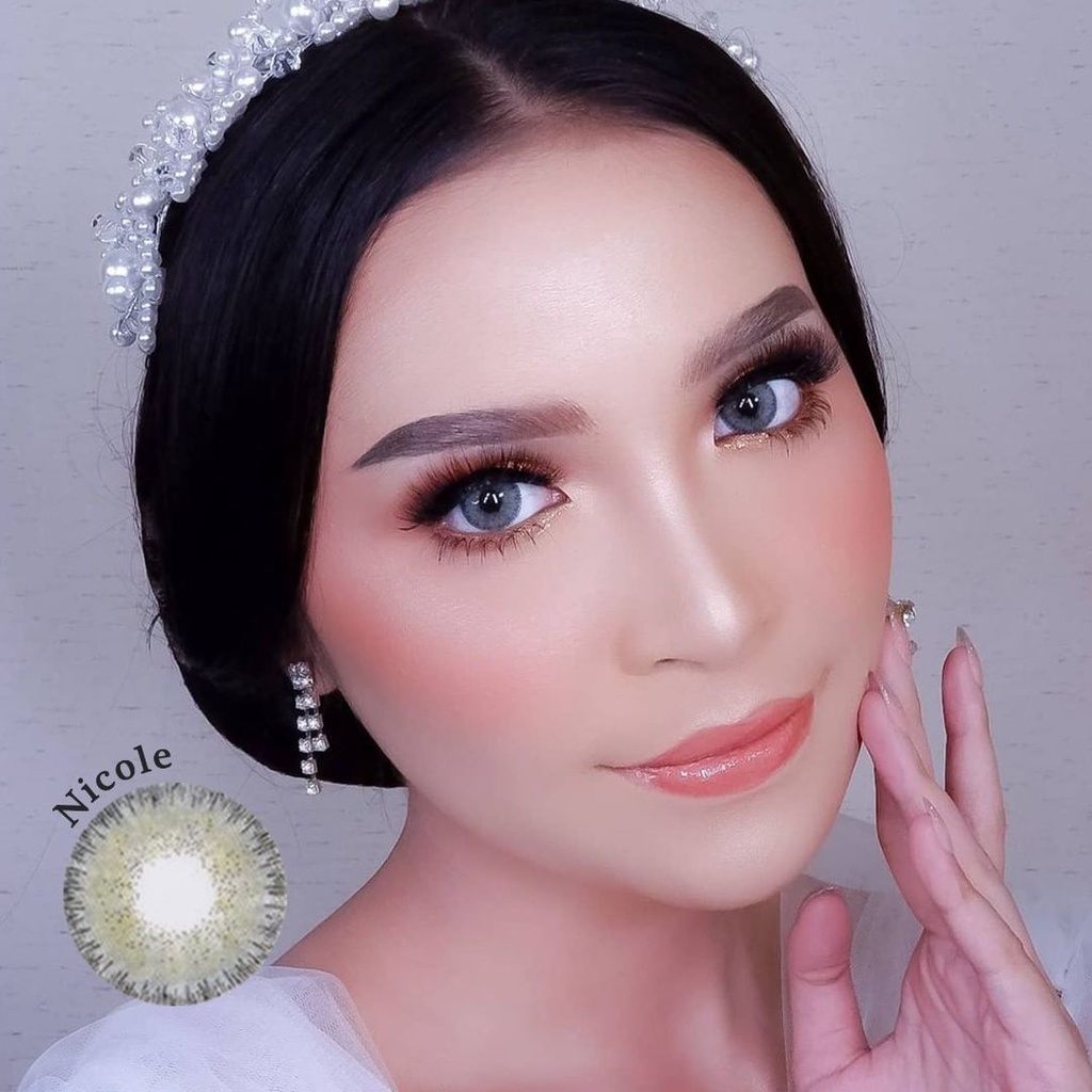 [PILIH LOKAL] BUY 1 FREE 6 ITEM Superstar Nicole softlens warna  bulanan