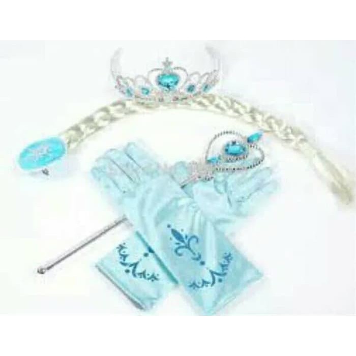 TBI 4 in 1 Set Accesories Frozen Elsa Aksesoris Cosplay Anak