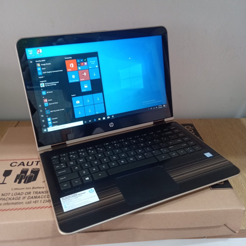 HP Pavilion X360 Convertible Core i3-7100 Ram 4GB SSD 256GB bisa Tab