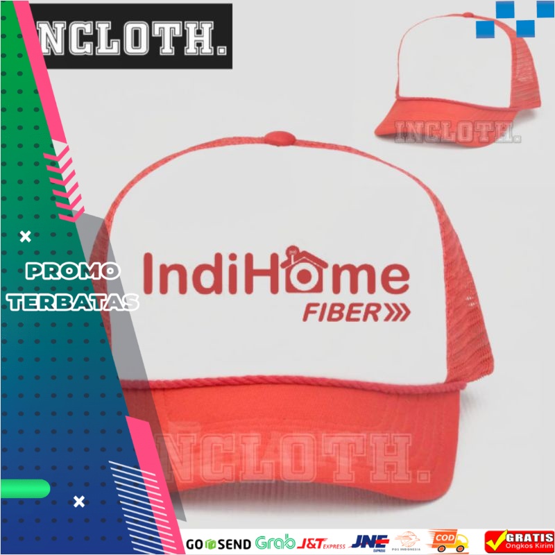 TOPI INDIHOME TRUCKER JARING  TOPI INDIHOME