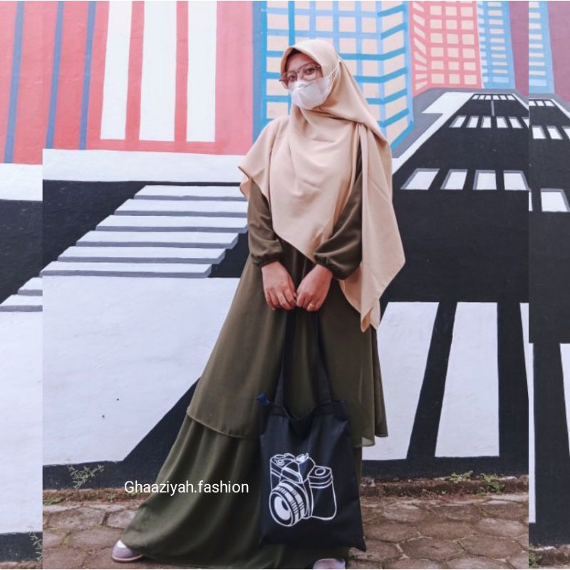 Gamis Malaysia Wanita Jumbo Dress Muslim Model Terbaru