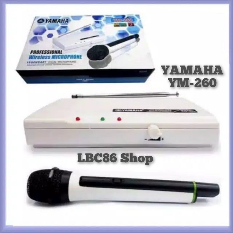 mic wireless YAMAHA YM-260 wireless Microphone Suara di jamin mantap