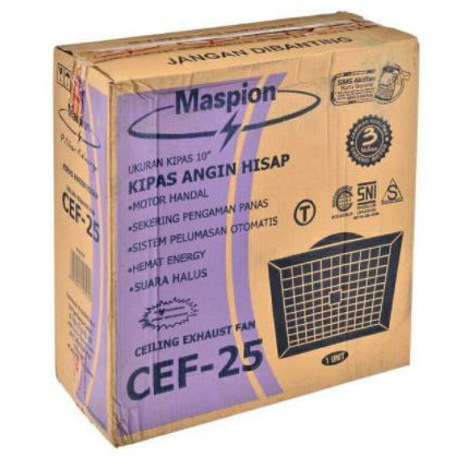 Maspion Exhaust Fan Plafon 10 Inch CEF-25 - Ceiling Exhaust Fan Maspion CEF25 CEF 25