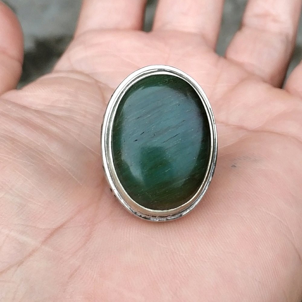 CINCIN NATURAL BATU AKIK HIJAU CINCAU GARUT IJO BOTOL ASLI GARUT BIG SIZE