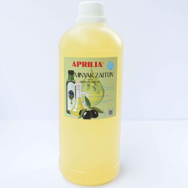 MINYAK  ZAITUN  VCO APRILIA 1  LITER / minyak urut