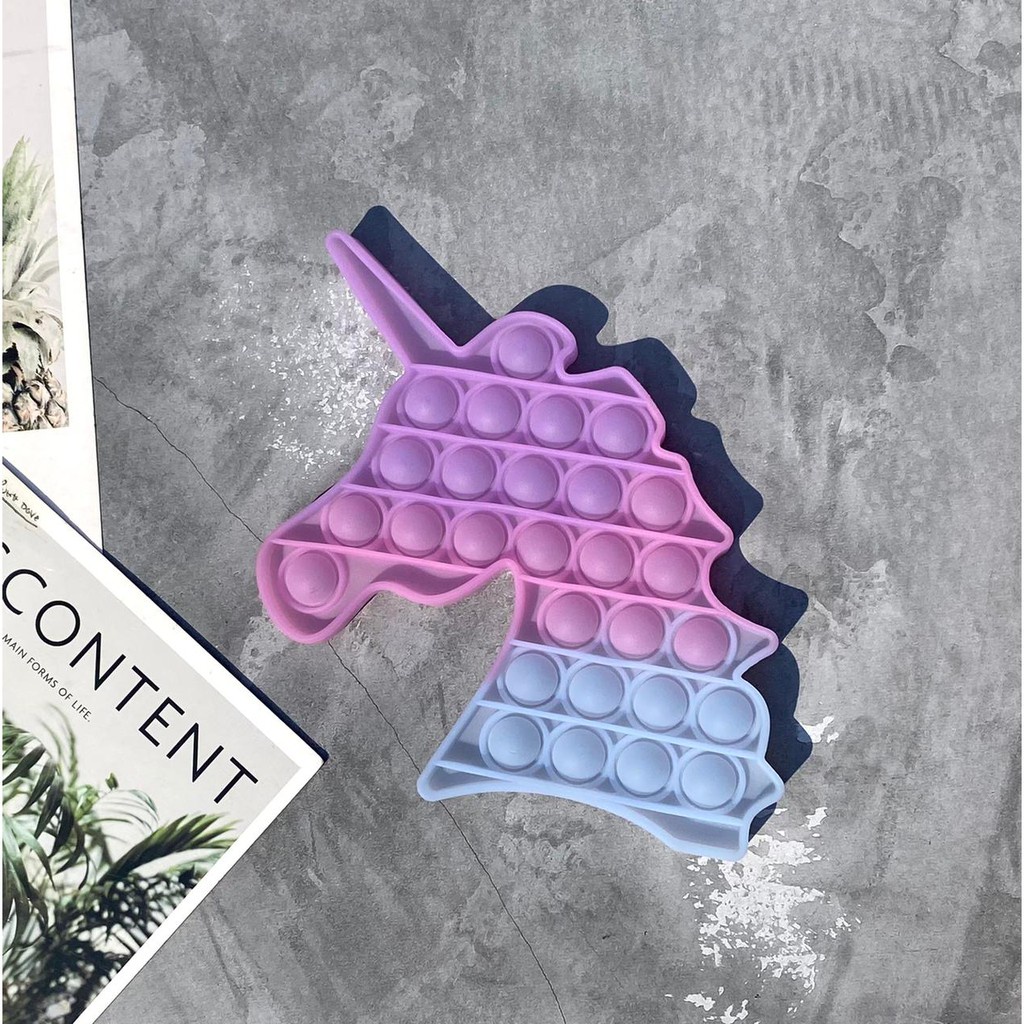 (BISA PILIH MOTIF) Pop it unicorn among us uv light berubah warna / Mainan Pop It Karakter Fidget Push Pop It Among Us Unicorn Ice Cream Pop Its Mainan Anak POP IT PUSH Fidget Toys Rainbow Unicorn Mainan Anak Stress Relieve GoBang Toy-6