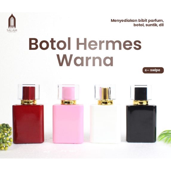 Botol HM Warna Ukuran 50ML Botol Parfum Spray Antik Premium Elegan 12 Pcs