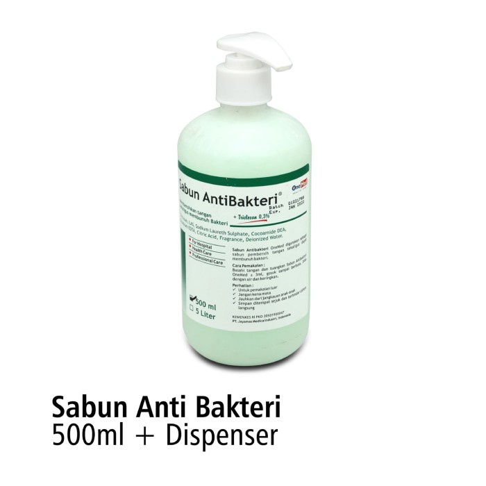 Sabun Anti Bakteri 500ml+Dispenser OneMed OJ2