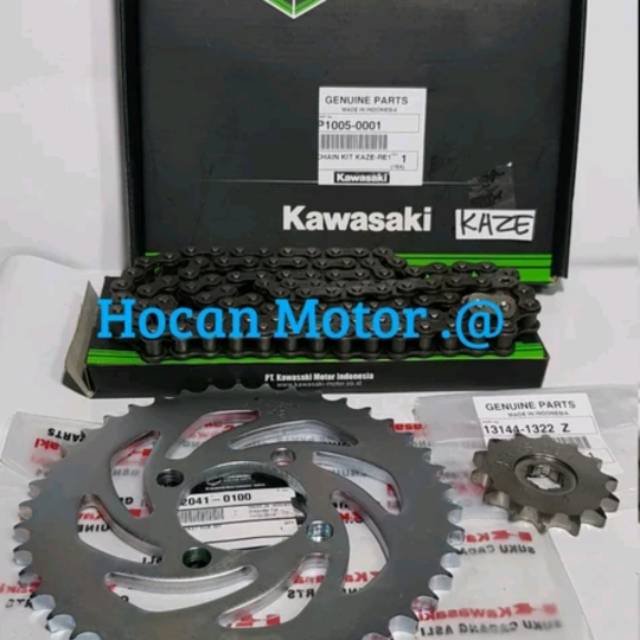 GEAR GIR SET CHAIN KIT KAZE KAZR R ORISINIL KGP P1005-0001