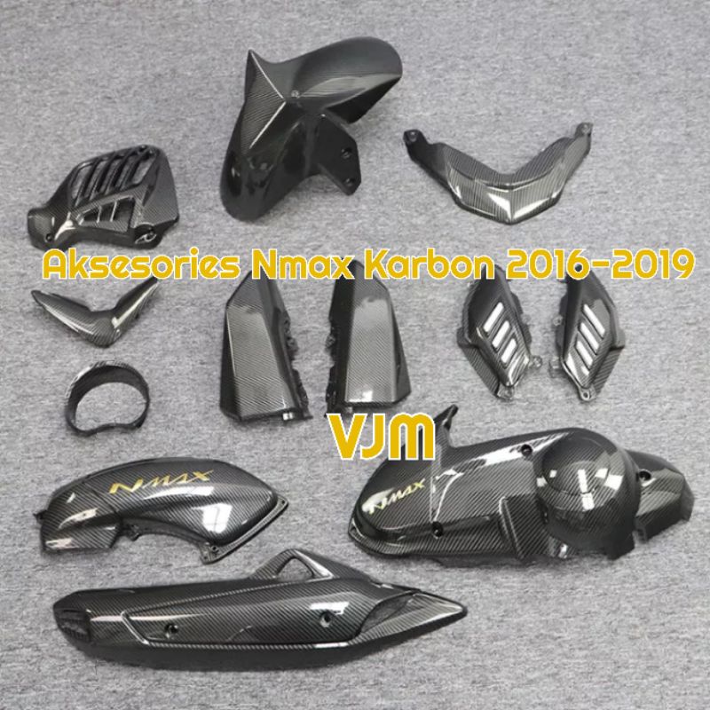 Nmax body carbon Full set Tahun 2016-2019 Body parts Nmax Karbon/Ductail Nmax/Speedo Nmax/cover stang DLL