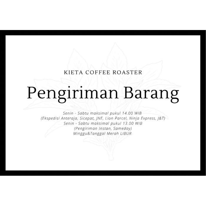 

Nay / Biji Kopi Arabika Toraja Sapan Untuk Kopi Susu / Espresso Blend 1Kg