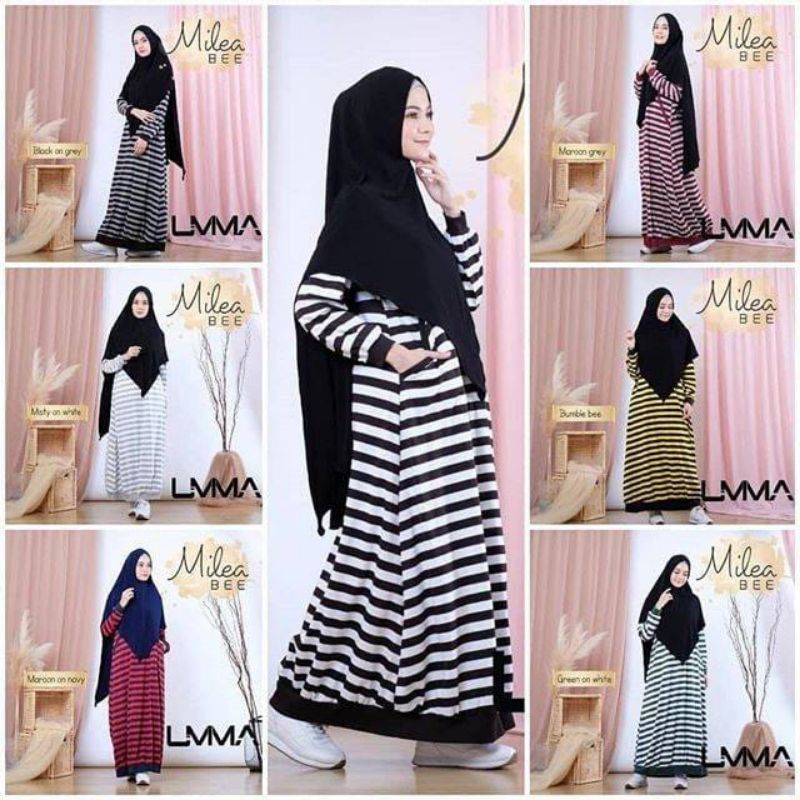 Fashion muslim dress muslim only by umma gamis milea bee pakaian muslim dewasa umma baju muslim wani