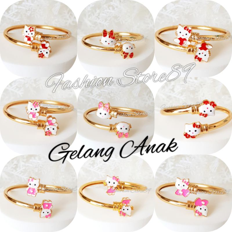 Ready Gelang Bangle Anak Flexibel impor perhiasan xuping Lapis Emas Bestseller